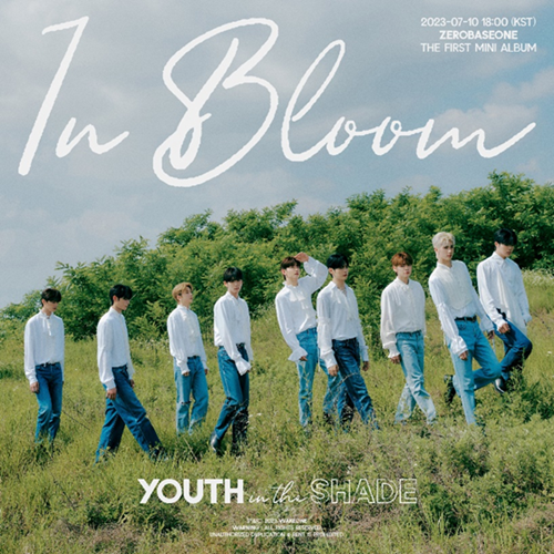 Imagen promocional de 'In Bloom', la canción principal del mini álbum debut de ZEROBASEONE 