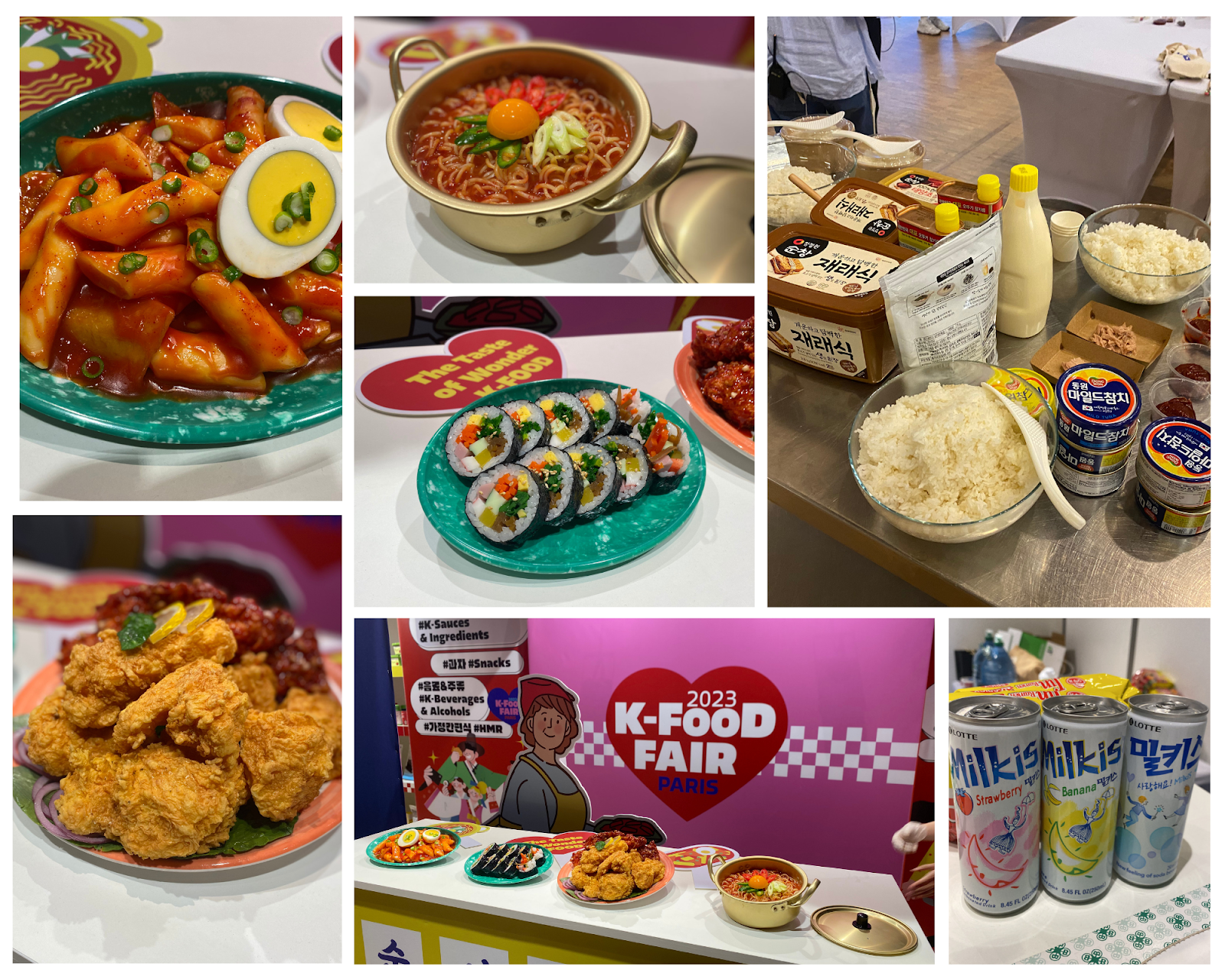 Large gamme de K-food proposée durant ces deux jours de festival.