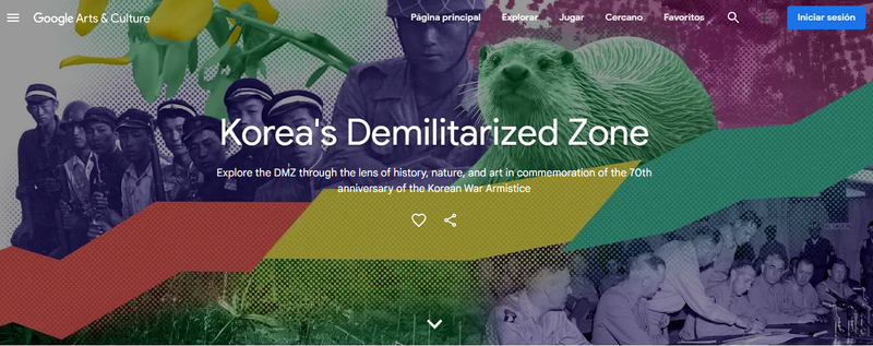 Portada de la exhibición 'Zona Desmilitarizada de Corea'
