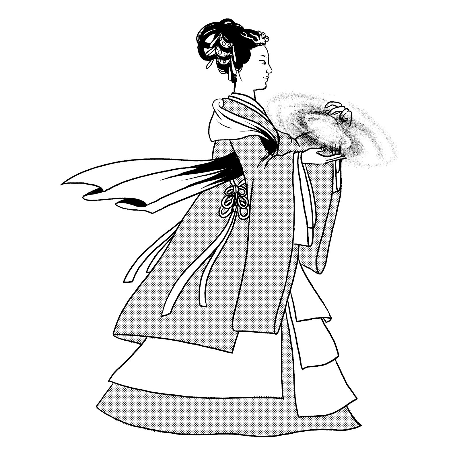 Illustration Contes et légendes coréennes Yulryeo. ©️ Anne-Claire Duval