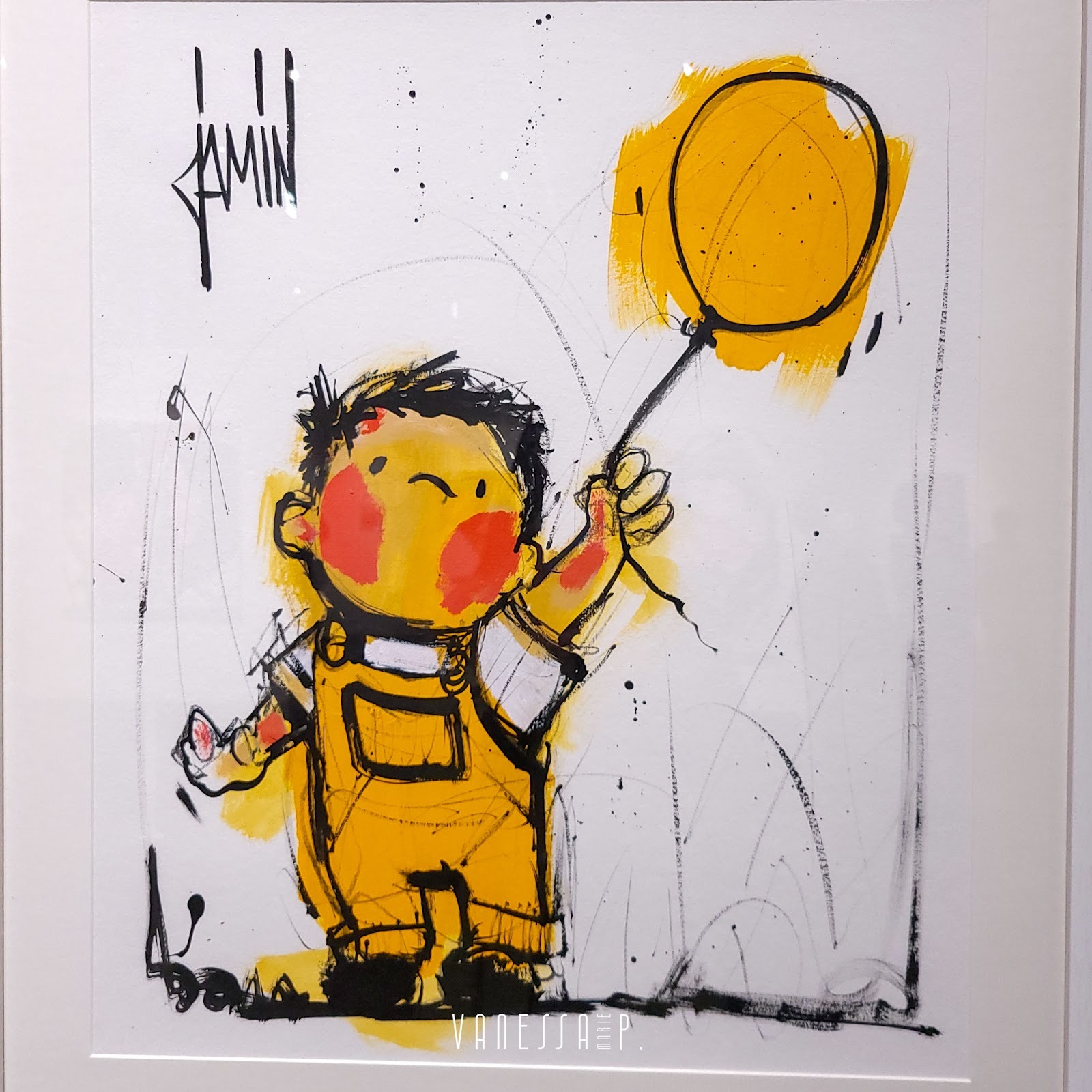 TOILE ENFANT AU BALLON JAUNE DAVID JAMIN©️ - EXPOSITION THE HYUNDAI SEOUL 2023 - PHOTO VANESSA PISANO©️