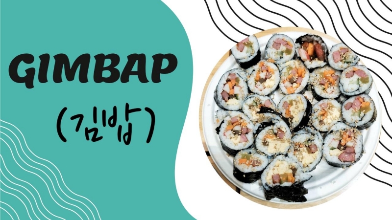 Gimbap là một trong những món ăn truyền thống của Hàn Quốc được rất nhiều người trên thế giới yêu thích. (Ảnh: Nguyễn Thùy Linh) 