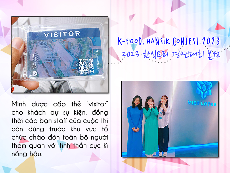 Mình tiến vào khu vực sự kiện với tấm thẻ khách mời trên tay, đồng thời nhận được sự chào đón hết sức nồng hậu của các bạn staff hỗ trợ cuộc thi. (Ảnh: Vũ Đỗ Hải Hà) 