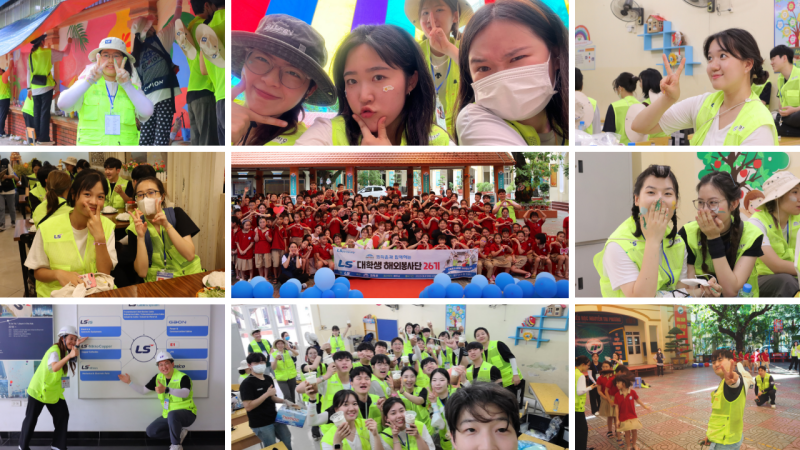 Những khoảnh khắc đáng nhớ trong chương trình tình nguyện tại Hải Phòng. (Ảnh: Đoàn Tình nguyện Sinh viên LS kì 26 và tổ chức Copion)