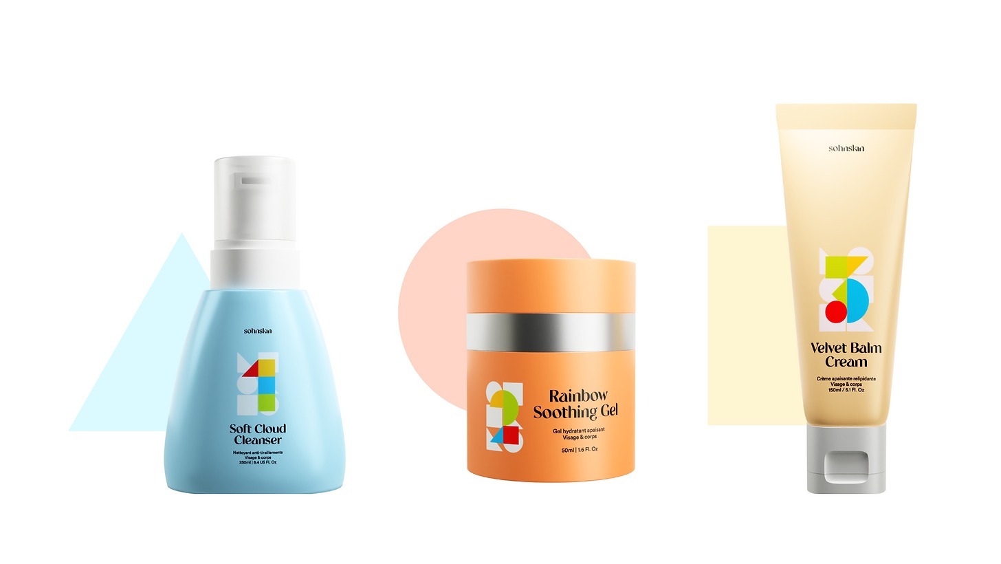 La gamme de produits Sohnskin. © Sohnskin