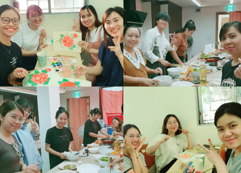 Lớp học văn hóa vẽ tranh truyền thống, lớp học nấu ăn làm cơm trộn Bibimbap được tổ chức tại Trung tâm Văn hóa Hàn Quốc (KCC) tại Việt Nam trong dịp hè vừa qua. (Ảnh: Trung tâm Văn hóa Hàn Quốc tại Việt Nam)