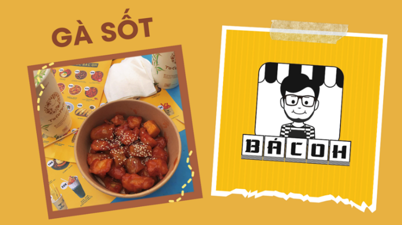 Món gà sốt tại gian hàng “Tiệm ăn Hàn Quốc Bác Oh” mà chúng mình đã thử tại “K-Food Fair 2023”. (Ảnh: Đặng Phương Thanh)