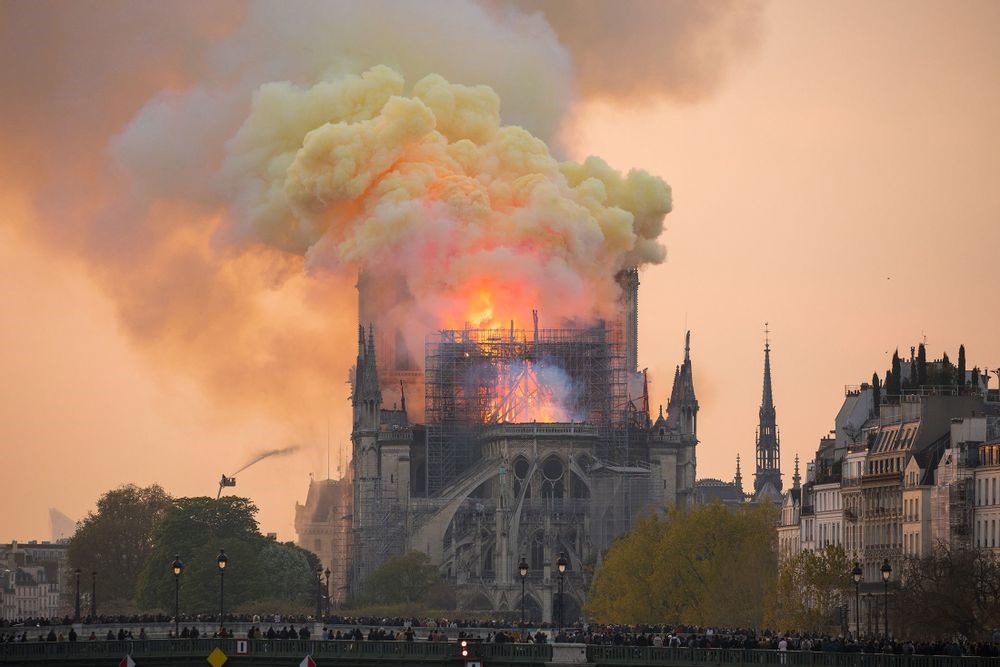 Incendie de la Cathédrale Notre-Dame de Paris. © Fondation du patrimoine