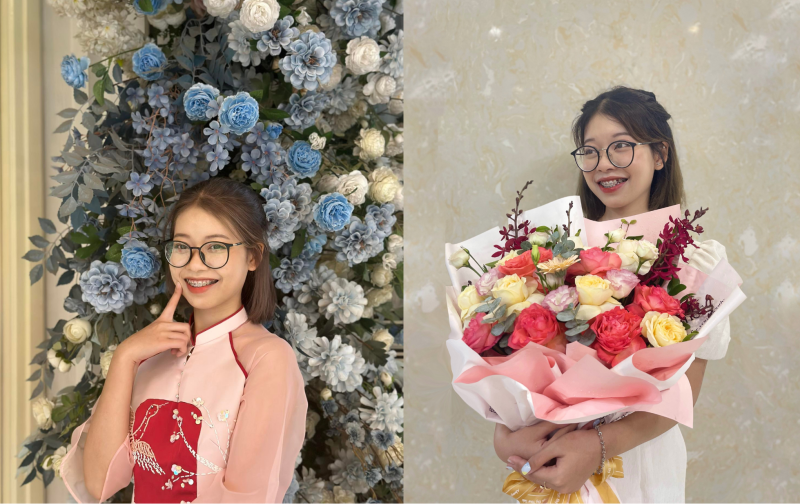 Bạn Nguyễn Thị Hải Yến – thí sinh đã đạt giải xuất sắc nhất khối Chuyên ngành trong “Cuộc thi nói tiếng Hàn toàn quốc - Cúp Đại sứ Hàn Quốc 2023” vào tháng 10/2023. (Ảnh: Nguyễn Thị Hải Yến)