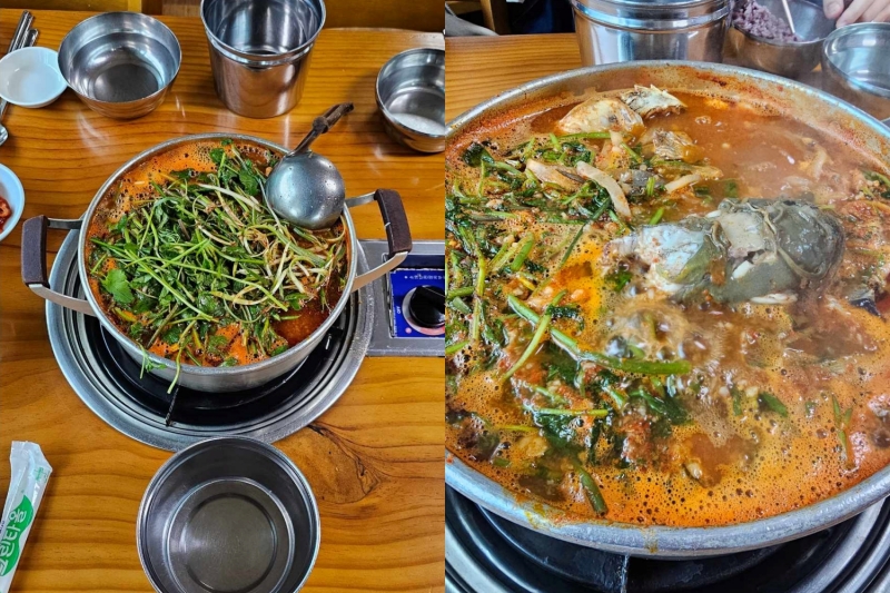 Canh cá cay là món ăn mà bất kỳ du khách nào đến thành phố Paju cũng nên thử một lần, chắc chắn sẽ không khiến bạn thất vọng. (Ảnh: Nguyễn Thị Huyền Trang)