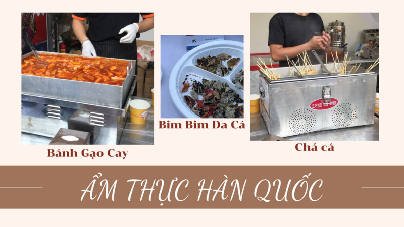 Món ăn đậm chất đường phố Hàn Quốc. (Ảnh: Đặng Phương Thanh)