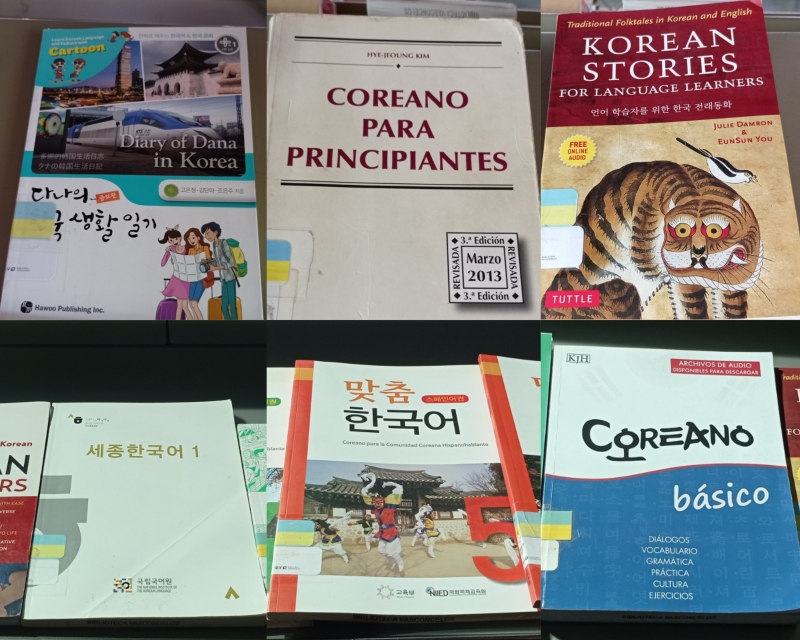 Existen diferentes libros y muy variados para aprender coreano, así como de otras temáticas.