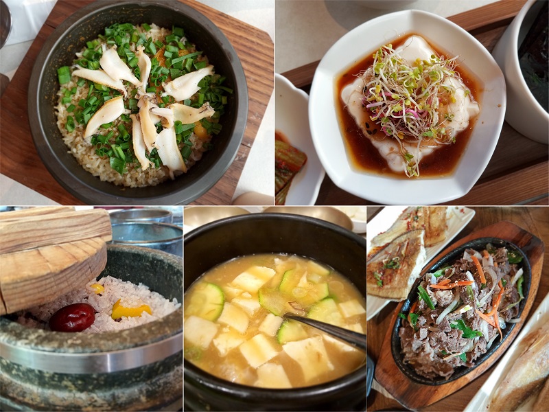 Những món ăn Hàn Quốc như Bulgogi (thịt bò xào), Kimchi-jjigae (canh Kimchi),… tiếp tục chinh phục vị giác của mình và các bạn bè trong đoàn. (Ảnh: Lưu Thị Thu Loan)