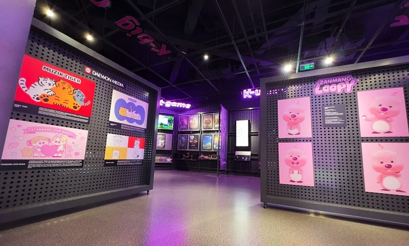 图为SEE'K展示体验馆内布置。图片来源：韩国文化产业振兴院微信公众号
