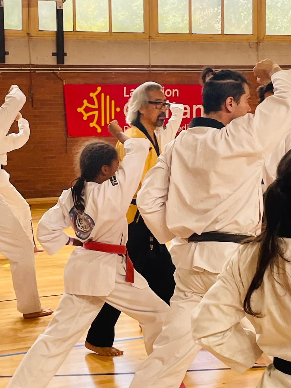 Stage avec le Grand-Maître Kim Jeong-cheol // Taekwondo WT ( TKD WT) . ( Photo : Daniel Formichi)