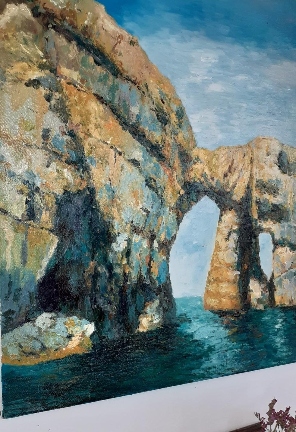 Eum Soon-Ok, peintre des rochers. © Nathalie Fisz