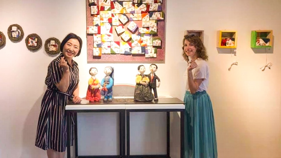 Souvenir de Jeonju avec l’artiste Park Geum Sook.