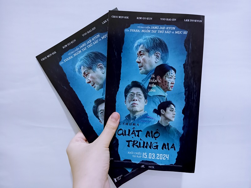 “Exhuma” (tựa Việt: Quật mộ trùng ma) trở thành phim Hàn có số vé đặt trước cao nhất mọi thời đại tại Việt Nam với hơn 60.000 vé. (Ảnh: Lưu Thị Thu Loan)