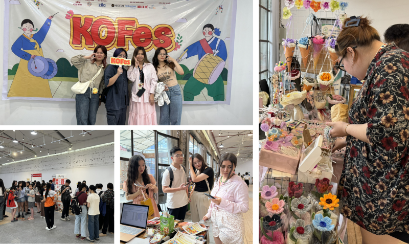 Hội chợ KOFes thu hút sự quan tâm đông đảo của giới trẻ Hà Nội và khu vực phía Bắc, đặc biệt là những bạn có niềm đam mê mãnh liệt về đất nước Hàn Quốc. (Ảnh: Hoàng Xuân Tùng)
