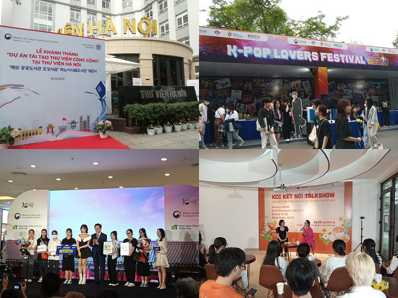 Những sự kiện tìm hiểu K-culture, giao lưu văn hóa được tổ chức tại Việt Nam mà mình đã từng tham gia. (Ảnh: Lưu Thị Thu Loan)
