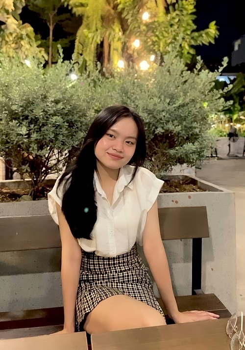 Theo bạn Võ Huỳnh Như, cuộc thi đã giúp nhóm hiểu được cách thực hiện một bài nghiên cứu thực sự. (Ảnh: Võ Huỳnh Như)