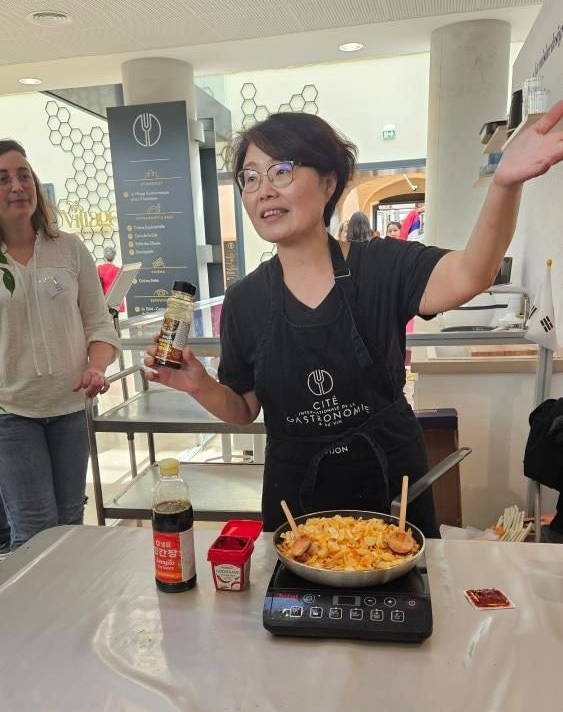 Sunju Bully Noh, directrice de l’Ecole coréenne à Dijon et présidente de l’association La Corée. © Cité internationale de la gastronomie et du vin