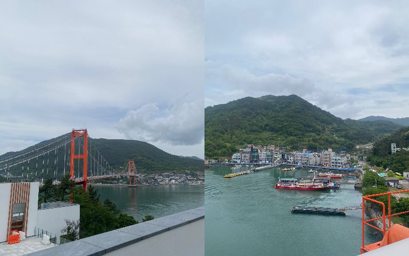 Le fameux pont de Namhae qui lie les comtés de Namhae et d’Hadong. © Oumaima Latrech