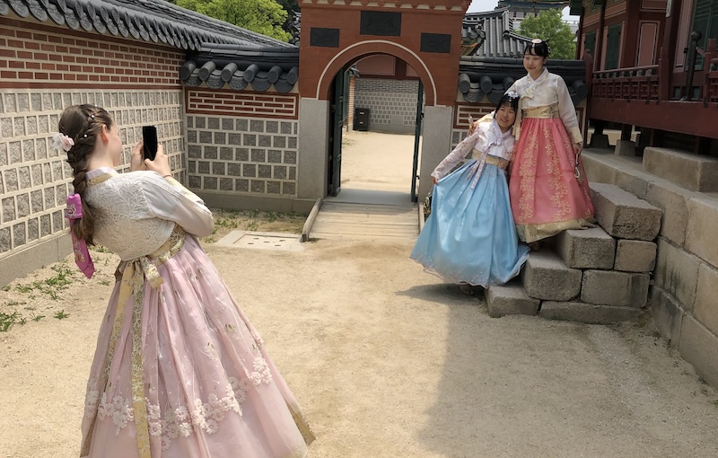 Der Hanbok ist bei Gästen sehr beliebt