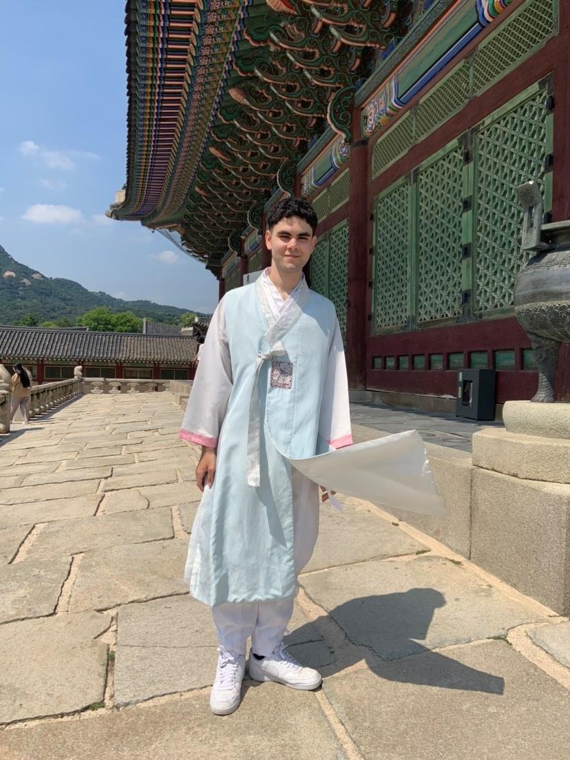 Youssef au palais Gyeongbokgung. © Youssef Mahjoub