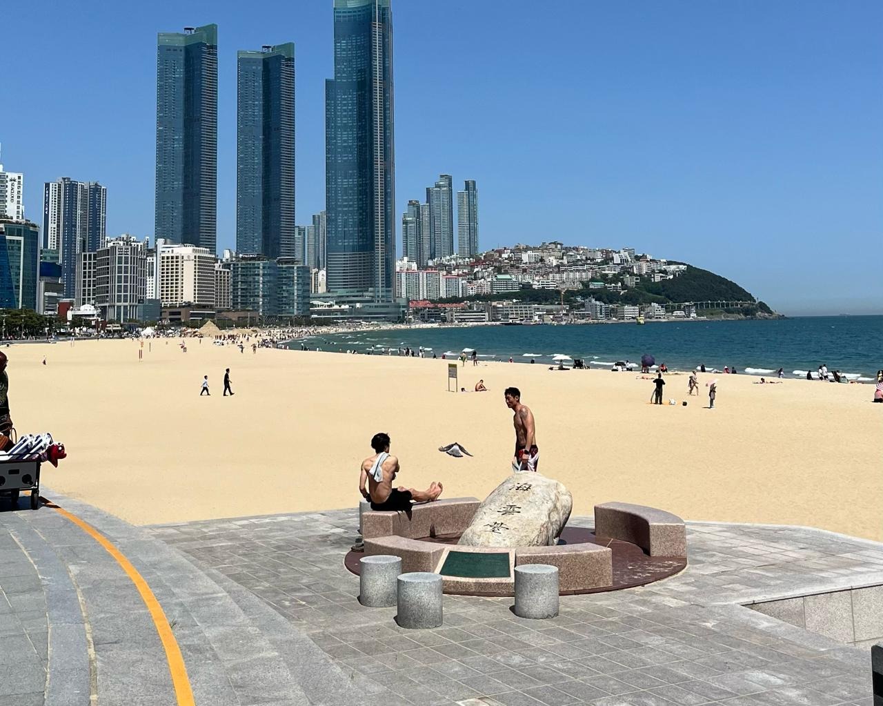 La plage de Haeundae. © Mina Schumacher