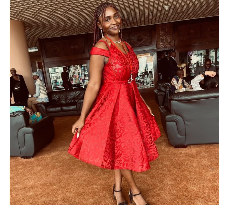 Jordanne au festival de K-pop à Yaoundé, au Cameroun, en 2023. © Jordanne