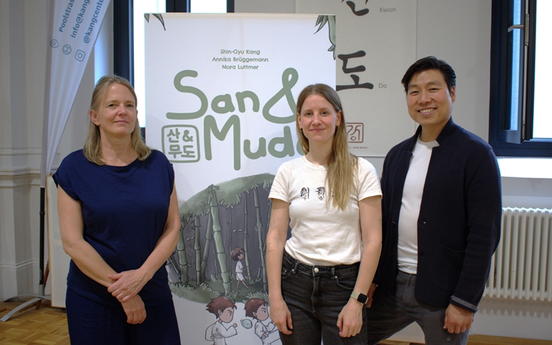 v.l.n.r.: Nora Luttmer, Annika Brüggemann und Shin-Gyu Kang