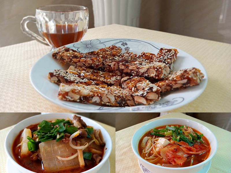 Ẩm thực Hàn Quốc thu hút mình nhờ hương vị đậm đà và màu sắc hấp dẫn. (Ảnh: Lưu Thị Thu Loan)
