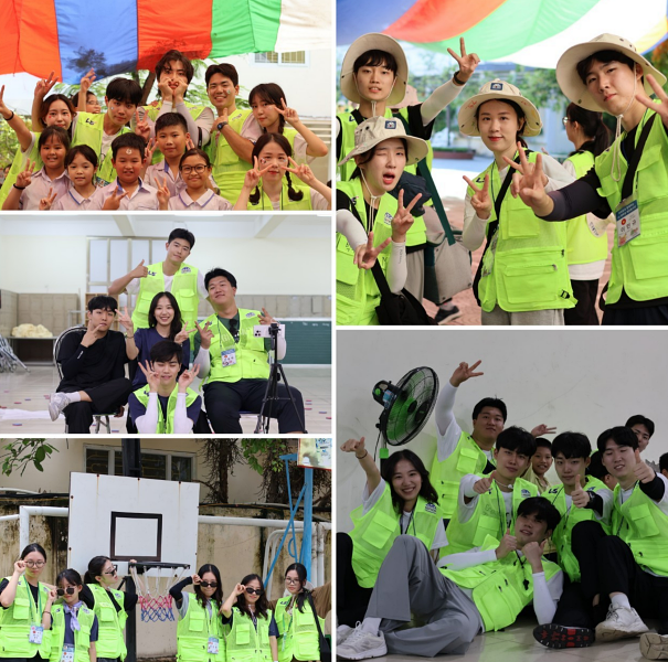 Cái nắng chói chang của mùa hè nhường chỗ cho niềm vui và kỷ niệm. (Ảnh: Đoàn tình nguyện LS kì 27 và Tổ chức Copion)