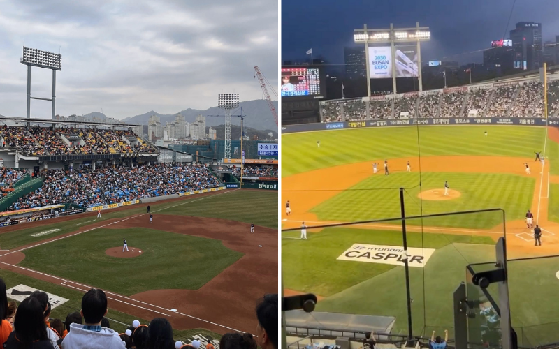 Baseballspiele in Korea sind ein großartiges Erlebnis:  Daejeon Hanbat Baseball Stadion und Jamsil Baseball Stadion. ⓒ Guthmann Manuel und Lee Ga-Yeong