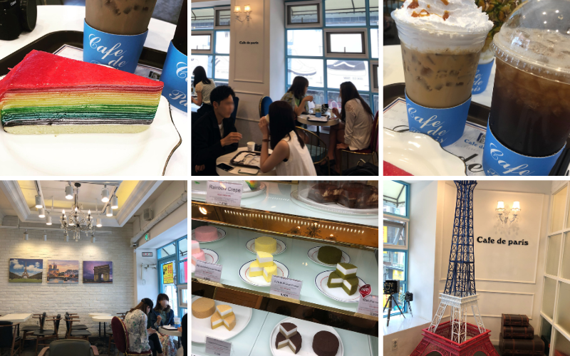 Im Cafe de Paris in Myeongdong kannst du alle Arten von Fruchtbingsu, Smoothies und Desserts genießen.