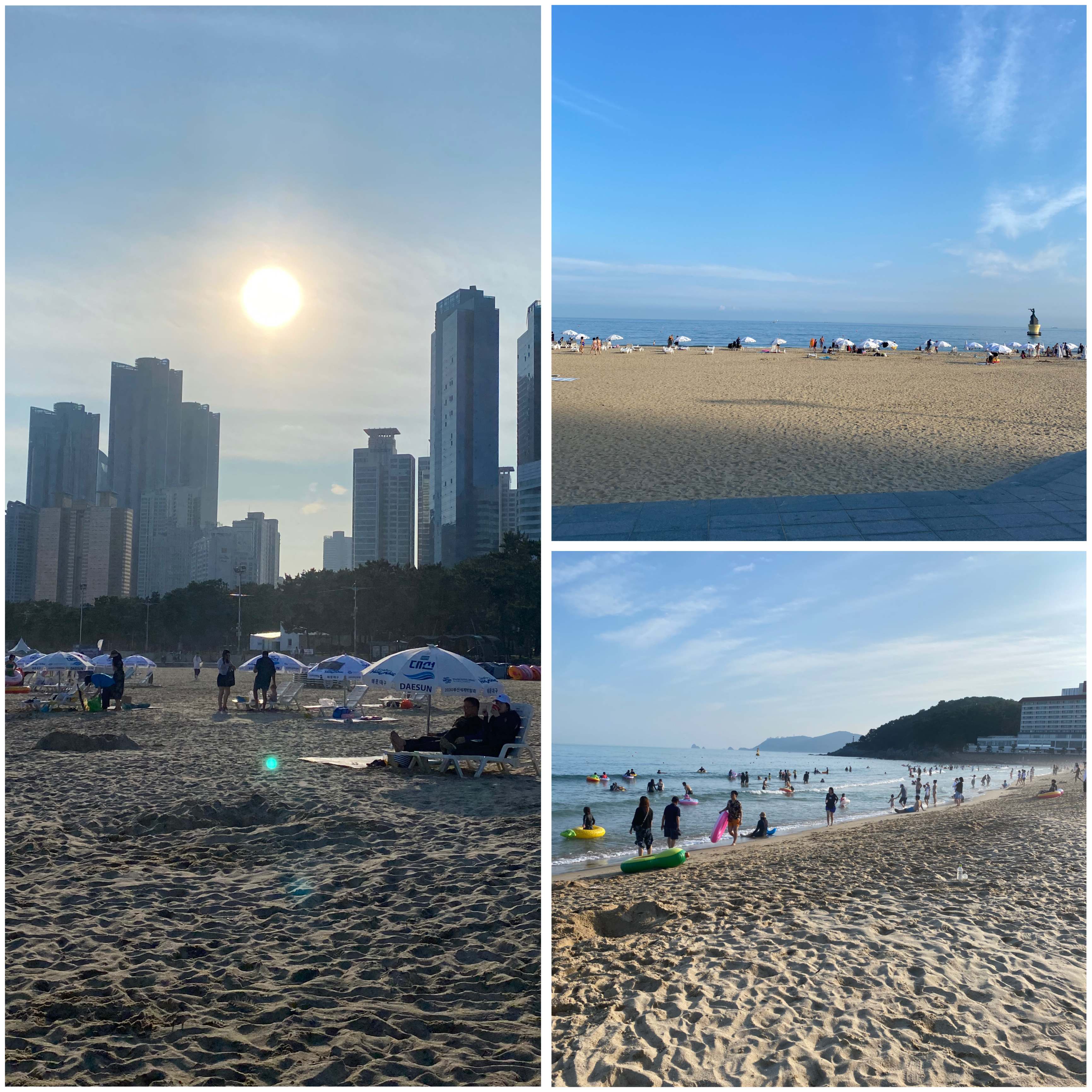 Zwischen Meer, Strand und Wolkenkratzern.