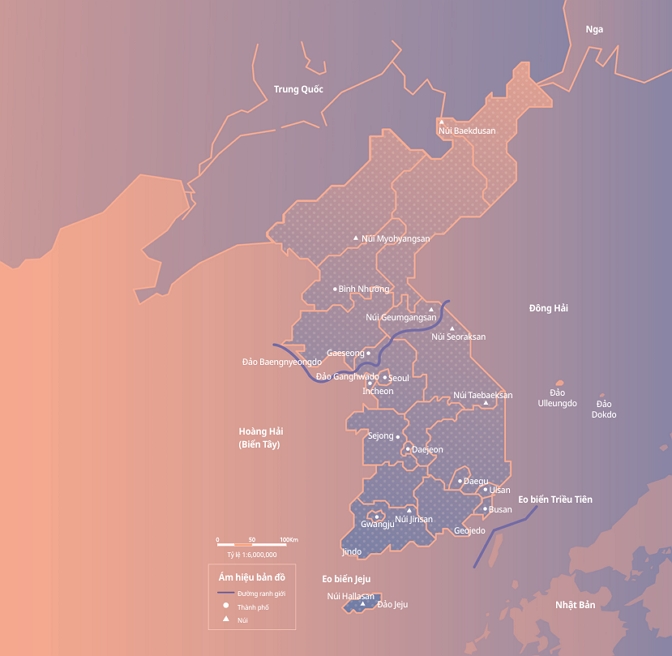 Located at the center of Northeast Asia, the Korean Peninsula neighbors China, Russia, and Japan