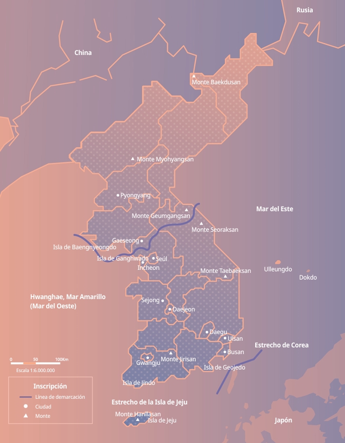 Located at the center of Northeast Asia, the Korean Peninsula neighbors China, Russia, and Japan