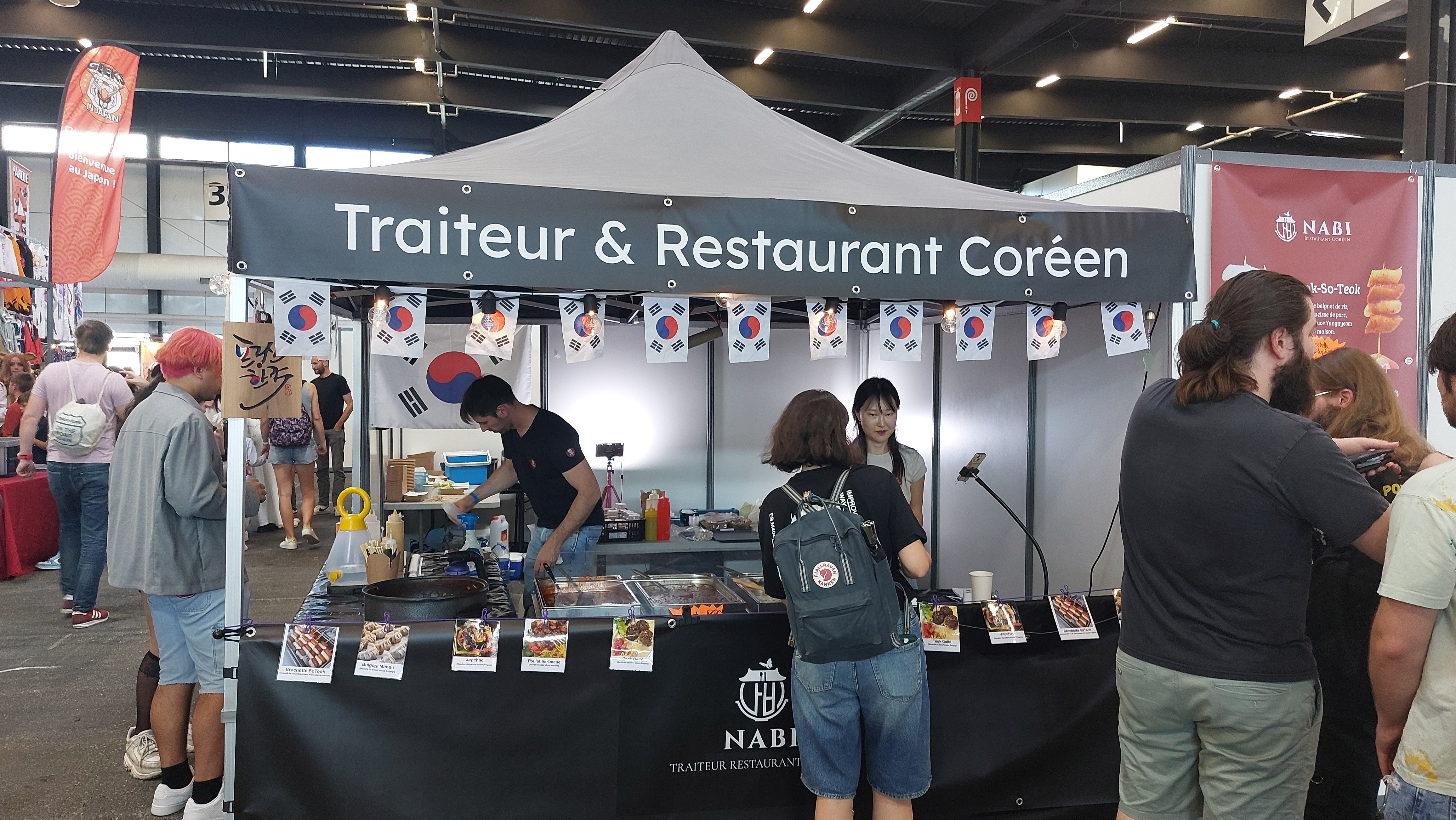 Le stand du traiteur coréen Nabi. © Emmanuelle Fourneyron