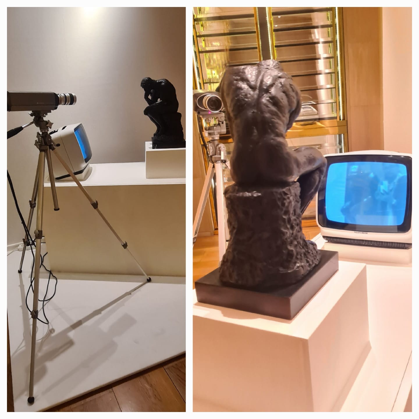 TV Rodin (Le Penseur) — 1976-1978 - Nam June Paik. © Lantou Onirina