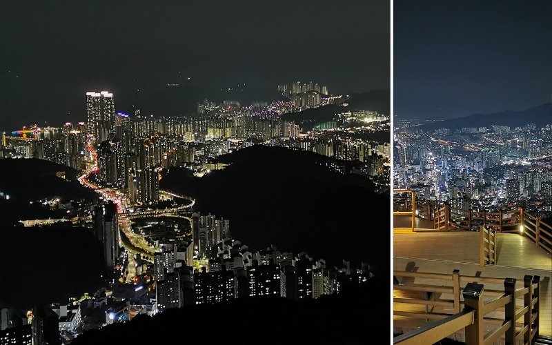 Vue de Busan depuis le Hwangnyeongsan Observatory. © Alexia Ponsonnet