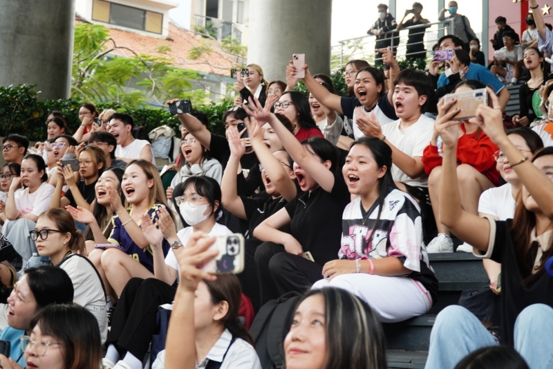 Lễ hội Ẩm thực Hàn Quốc 2024 đã được tổ chức thành công với sự tham dự đông đảo của sinh viên trên toàn miền Nam. (Ảnh: Lê Thị Yến)