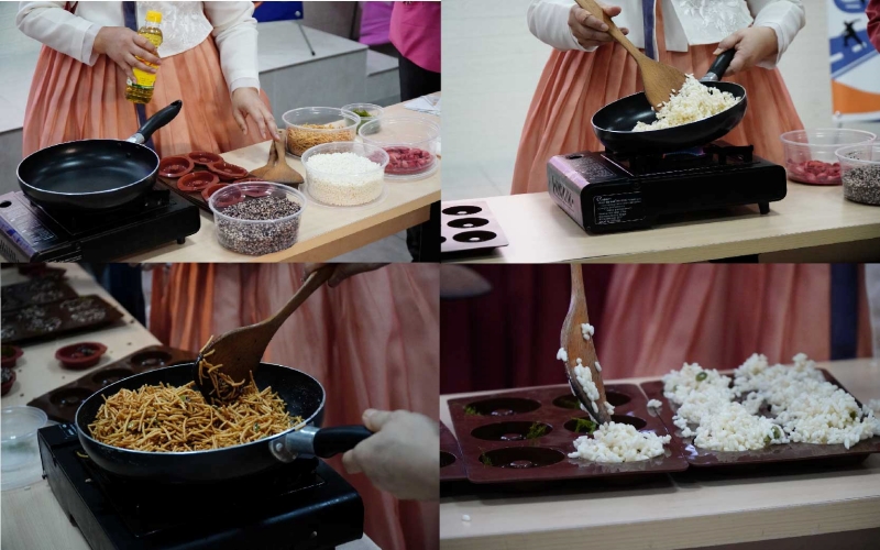 Các bước thực hiện được chuyên gia chia sẻ chi tiết đến hơn 150 bạn sinh viên. (Ảnh: Lê Thị Yến)