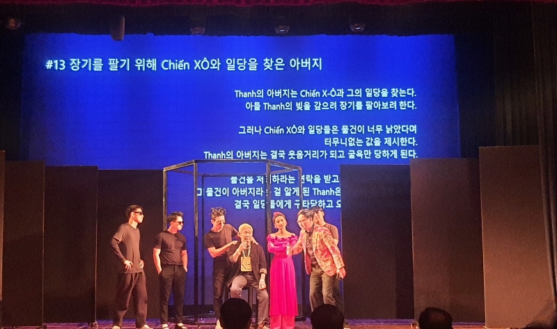 Đại ca giang hồ Chiến “XO” cùng đàn em và Phong “yêu thương” (Ảnh: Bùi Thái Hường)