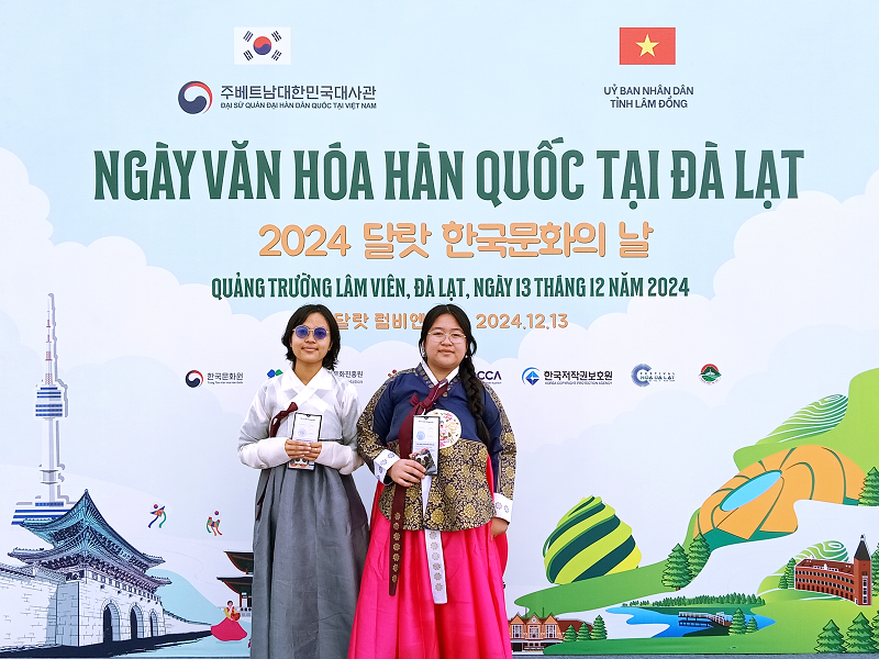 Vào ngày 13/12/2024, Ngày Văn hóa Hàn Quốc tại Đà Lạt đã diễn ra thành công tốt đẹp tại Quảng trường Lâm Viên (Đà Lạt). (Ảnh: Lưu Thị Thu Loan)