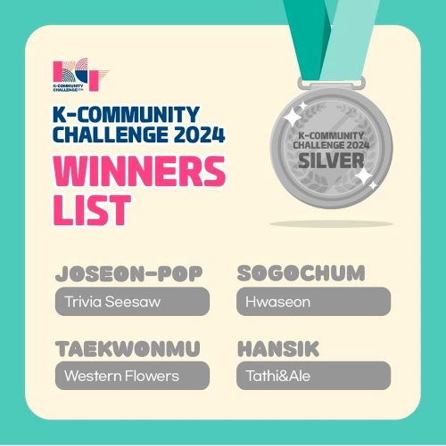 Equipo Tathi&Ale ganadoras del segundo lugar en la categoría de Hansik | K-Community Challenge 2024