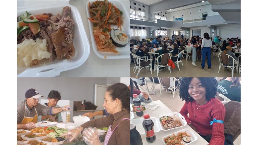 El proyecto 'Jardín de Seúl' presentó platos típicos coreanos, como el japchae y el kimchi, que se fusionaron para la ocasión con la cocina cubana tradicional.