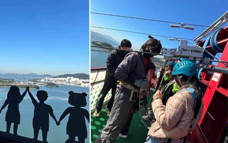 Der Ramada Zip Trek über das malerische Meer von Yeosu bietet die perfekte Abwechslung für Abenteuerlustige ©Jasmin Mikolay