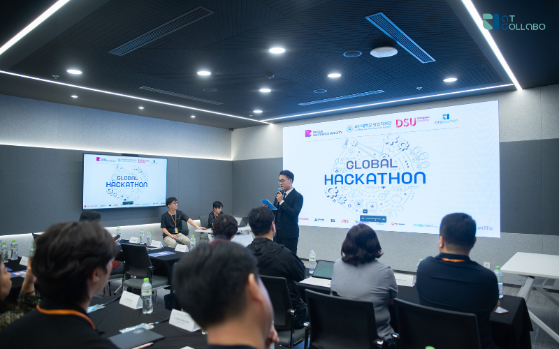 Buổi lễ khai mạc Global Hackathon 2024 được diễn ra thuận lợi với sự có mặt của nhiều chuyên gia, giáo sư đến từ các trường Đại học Hàn Quốc và Việt Nam. (Ảnh: ATCollabo)